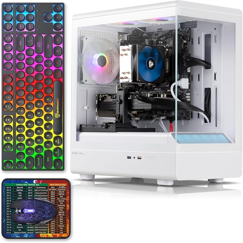 Prebuilt Gaming PC Desktop with Intel Core i7 up to 3.9 GHz, Radeon RX