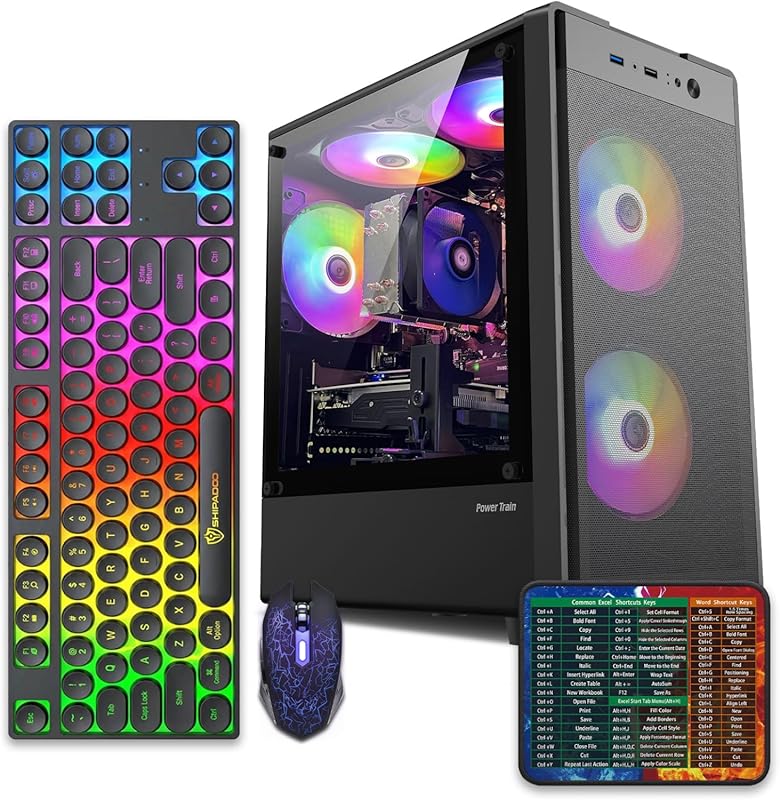 Prebuilt Gaming Desktop – Intel Core i5 3.6 GHz, RX560 4 GB GDDR5, 16