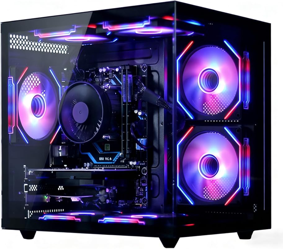 suevery Prebuilt Gaming PC: Ryzen 5 6-Core, 16GB DDR4 RAM, 512GB SSD, 