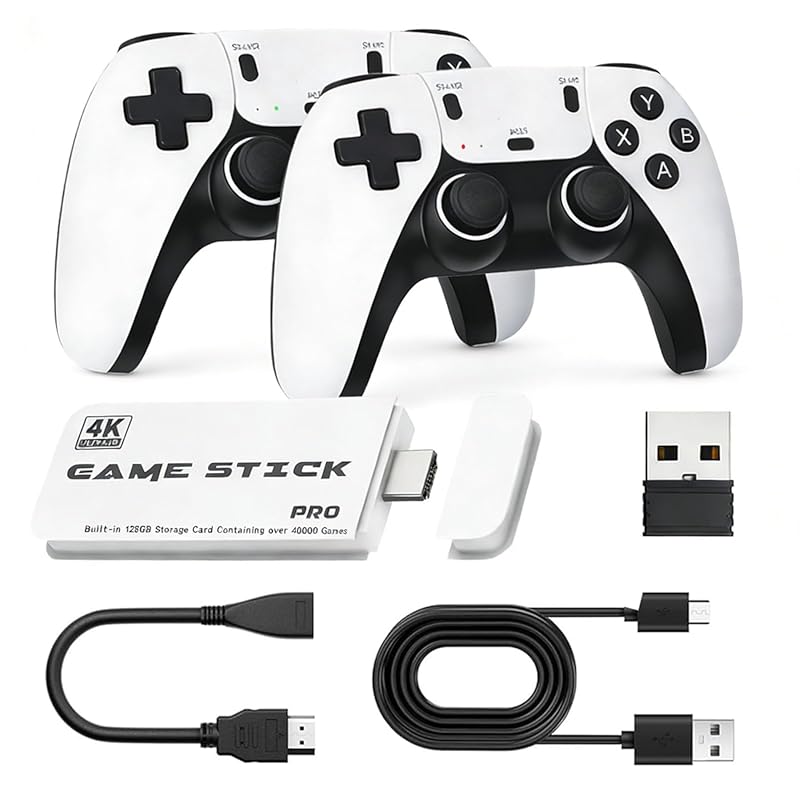 2026 Upgraded M15 Retro Game Stick – 128 GB Storage, HDMI Plug‑Play, D