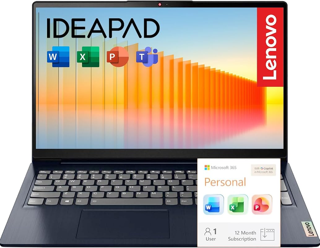 Lenovo IdeaPad Slim 3i 15.6 Inch Business Laptop with Intel N150, 8GB