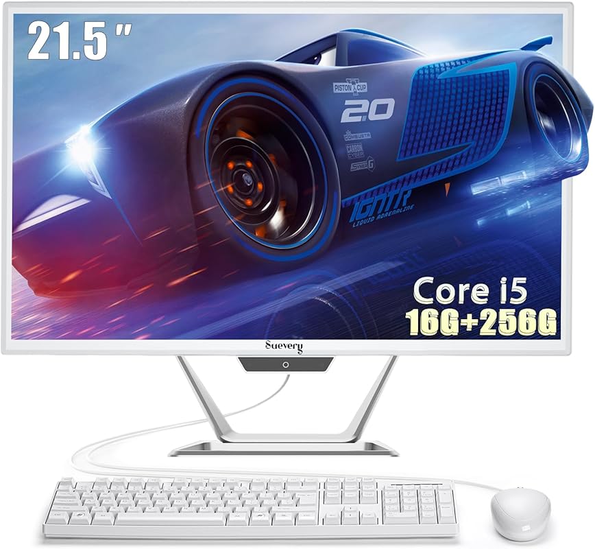 suevery All-in-One Desktop PC, Intel Core i5, 16GB RAM, 256GB SSD, Wi-