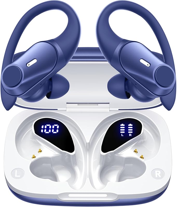 Active Noise‑Cancelling Wireless Earbuds with 80‑Hour Playtime, Over‑E