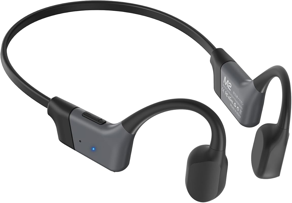Open‑Ear Bluetooth 5.4 Bone Conduction Headphones, 20‑Hour Playtime, 2