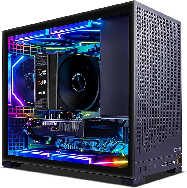 KOTIN Prebuilt Gaming PC with Ryzen 5 9600X, RTX 5060 8GB, 16GB DDR5, 
