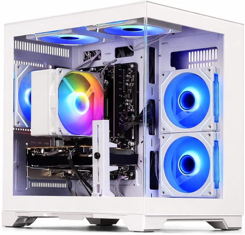 Gaming Desktop with Ryzen 5 5500, RX 6500XT 4GB, 16GB DDR4, 512GB SSD,