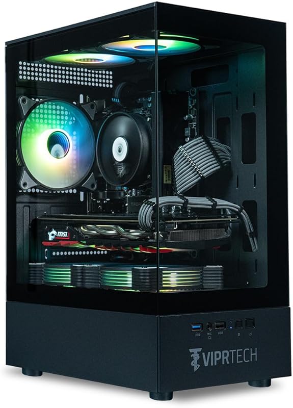 ViprTech Stryker 2.0 Gaming PC – AMD Ryzen 7 4.1 GHz, Radeon RX 580 8