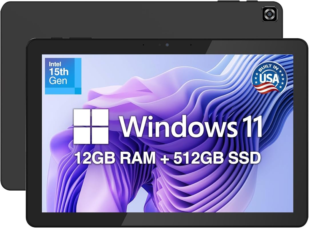 Fusion5 2026 10.1‑inch Windows 11 Tablet PC – 15th‑Gen CPU, 12 GB DDR5