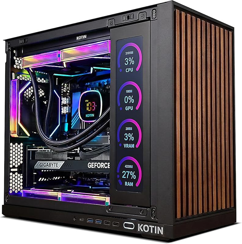 KOTIN G60B Prebuilt Gaming PC with RTX 5070 12GB, Ryzen 7 9700X, 32GB 