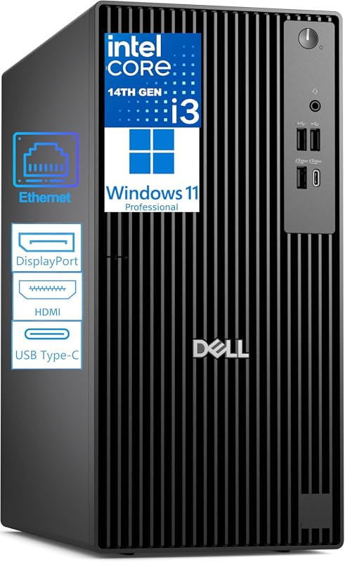 Dell OptiPlex Tower for Business, 14th Gen Intel 4-Core, 8GB DDR5, 256