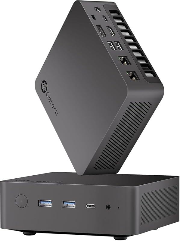 Getorli Mini PC with Ryzen 7 PRO 8845HS, 32GB DDR5, 1TB SSD, Radeon 78
