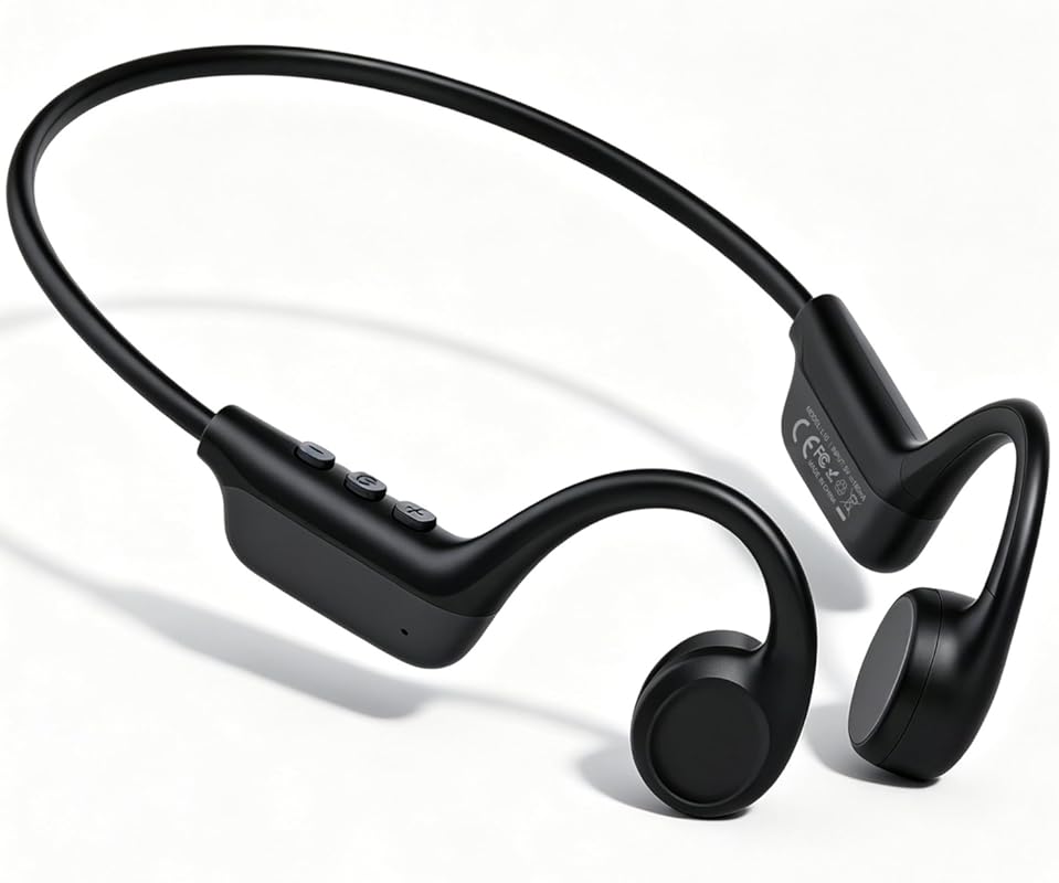 Ultra‑Light 27 g Bone Conduction Sports Headphones, Bluetooth 6.0, Imm