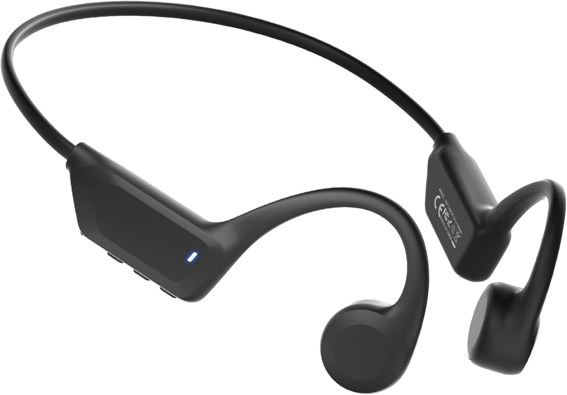 Waterproof Open‑Ear Bone Conduction Headphones, Bluetooth 6.0, 10 h Ba