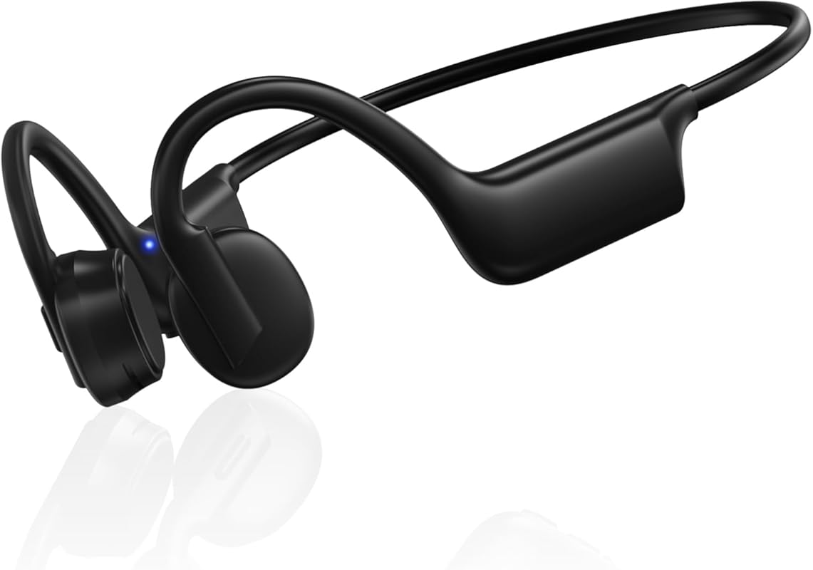Waterproof Bone Conduction Bluetooth Sports Headphones with Mic, Type‑