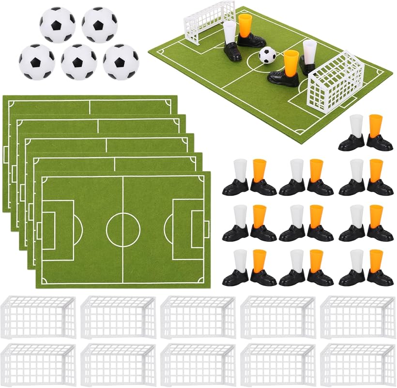 40‑Piece Soccer Centerpiece Set – Mini Foosball Tabletop Games for Par