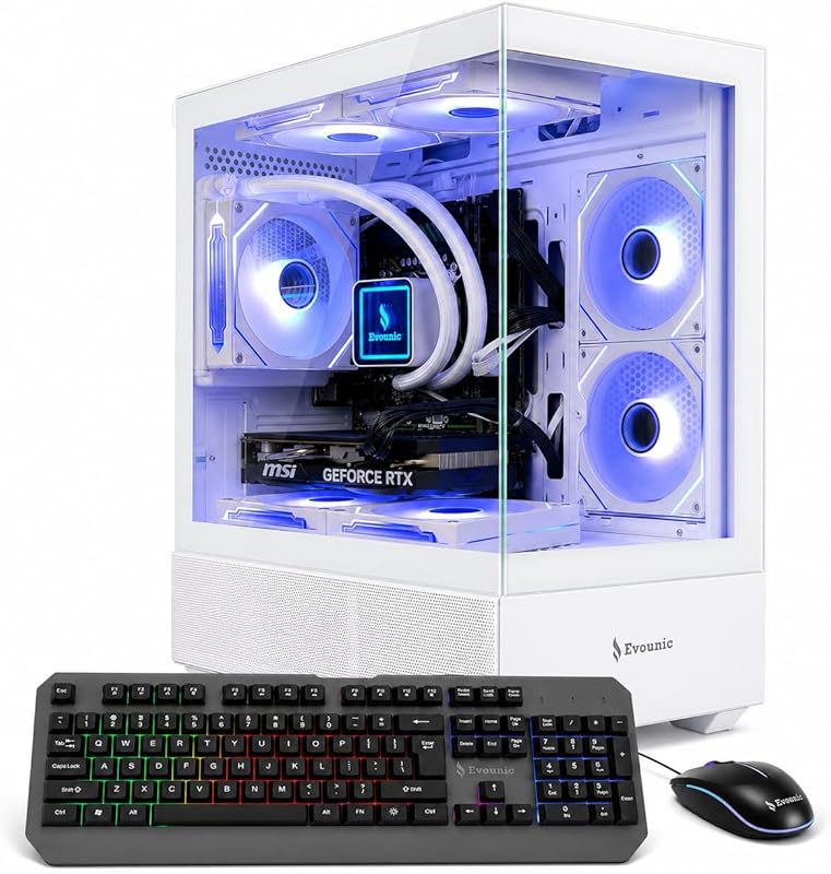 High-Performance Gaming Desktop PC: Liquid Cooled 12-Core Processor, G