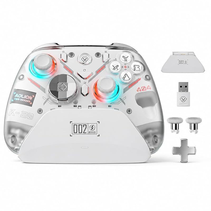 Eelexa Wireless Gaming Controller for PC, Switch, iOS, Android with TM