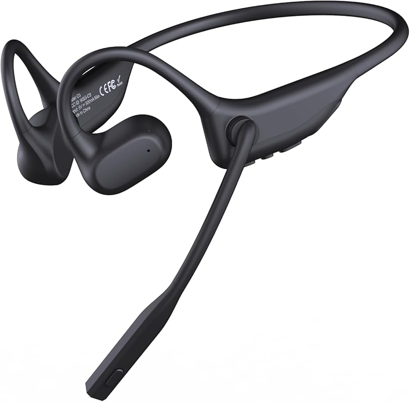 CXK Open‑Ear Wireless Headset with AI Noise‑Cancellation Mic, Bluetoot