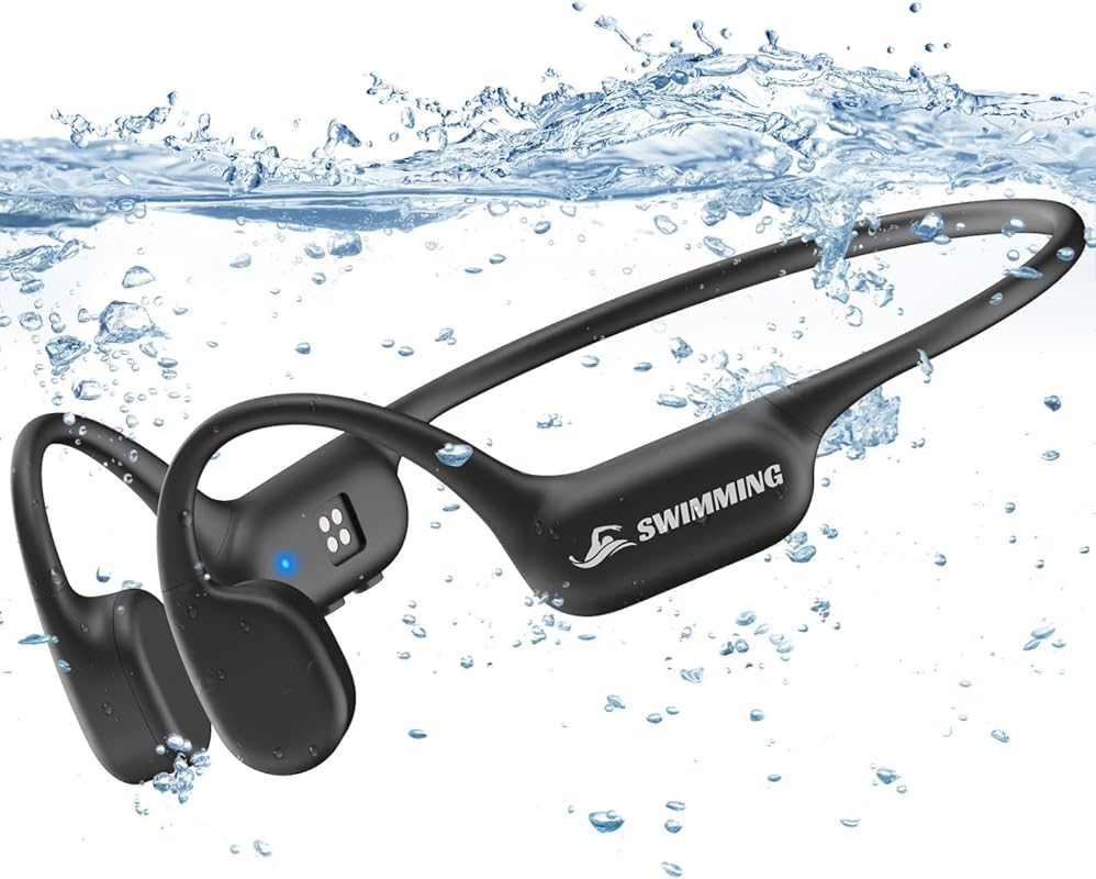 IP68 Waterproof Bone Conduction Sports Earbuds, Bluetooth 5.4, Built‑i