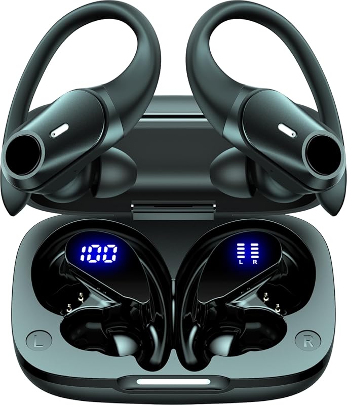 Active Noise Cancelling Ear Buds Wireless with 80‑Hour Playtime, Power