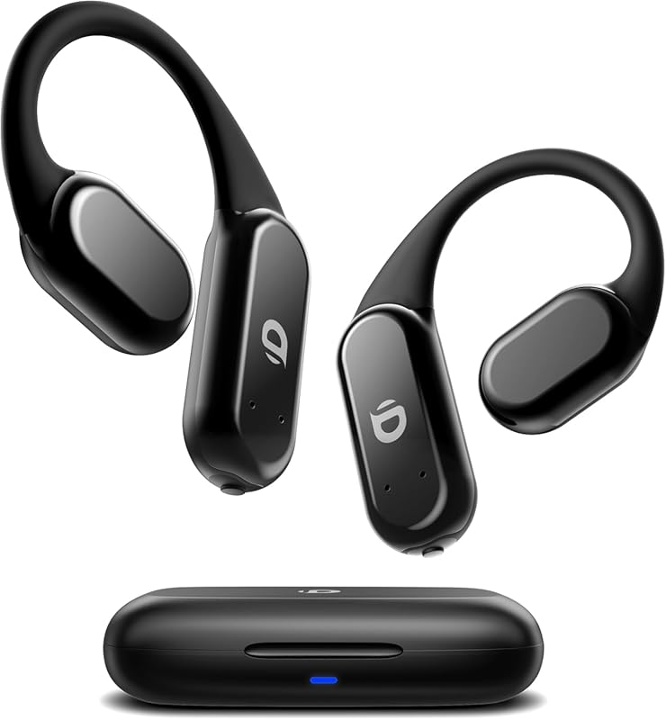DEMICEA True Wireless Bone Conduction Earphones, Open‑Ear with Earhook