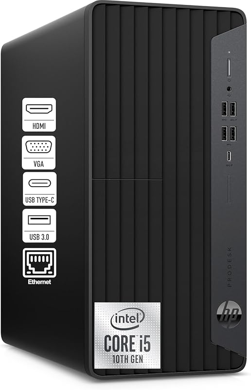 HP Desktop Tower PC with Intel i5‑10400F, 16 GB DDR4 RAM, 512 GB PCIe 