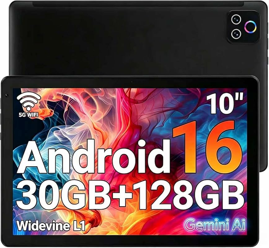 URAO 10.1″ Android Tablet – Octa‑Core, 30 GB RAM, 128 GB ROM, 8‑Hour B