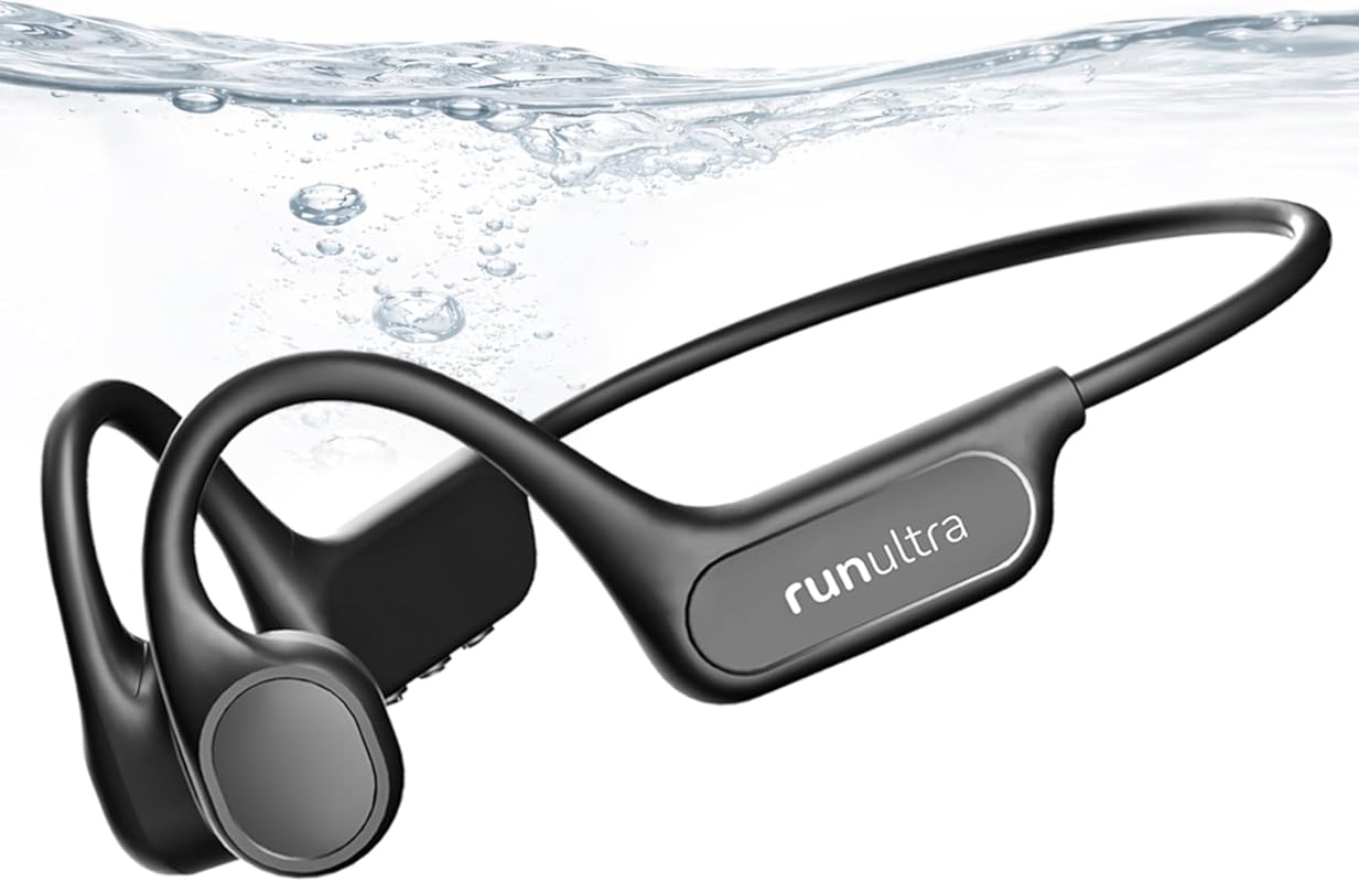 Waterproof Bone Conduction Headphones with 32 GB MP3 Player, Bluetooth