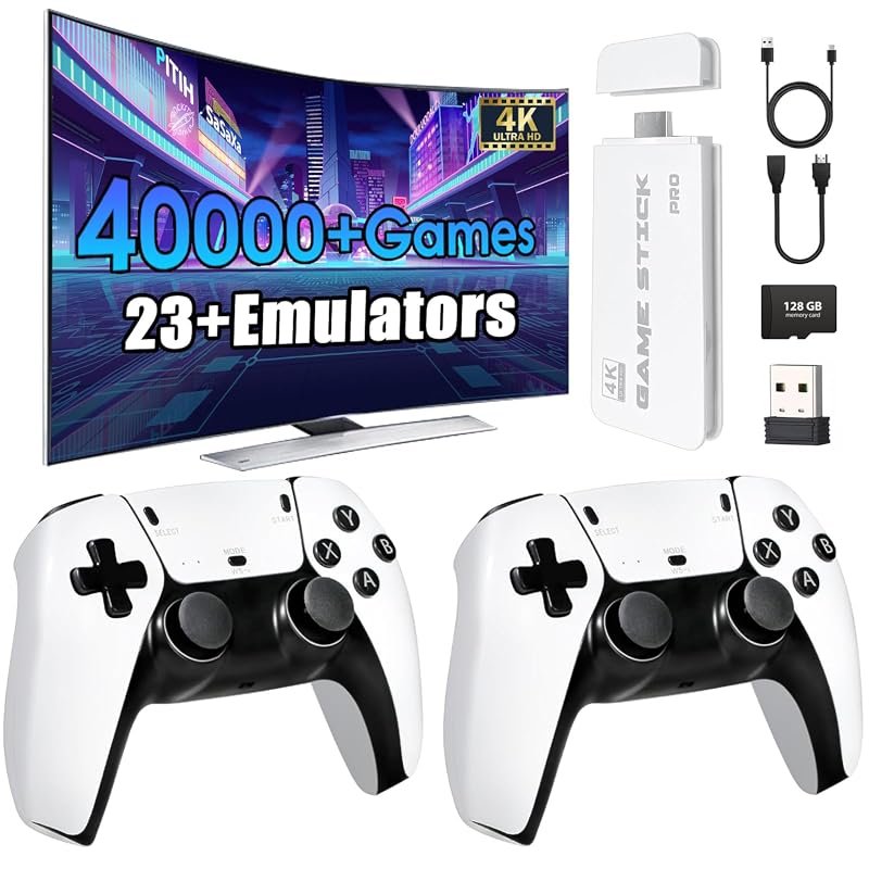 2026 Retro Gaming Console 23 Emulators 40000+ Games 4K HDMI Dual 2.4G