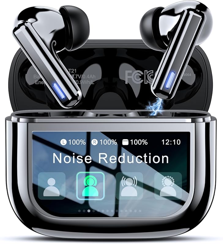 ZIUTY Wireless Earbuds with Touch Control, ANC & ENC, Transparency Mod