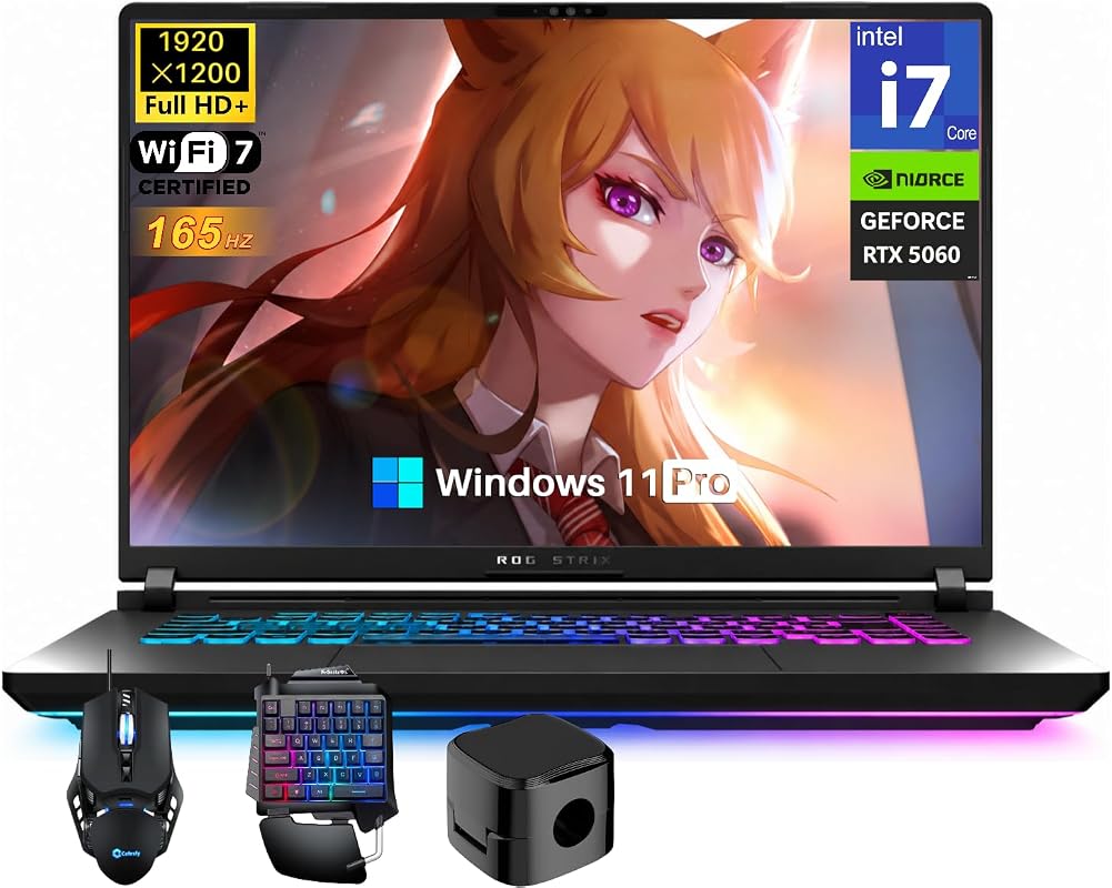 ASUS ROG Strix G16 Gaming Laptop, i7 14650HX, RTX 5060, 32GB DDR5, 1TB SSD