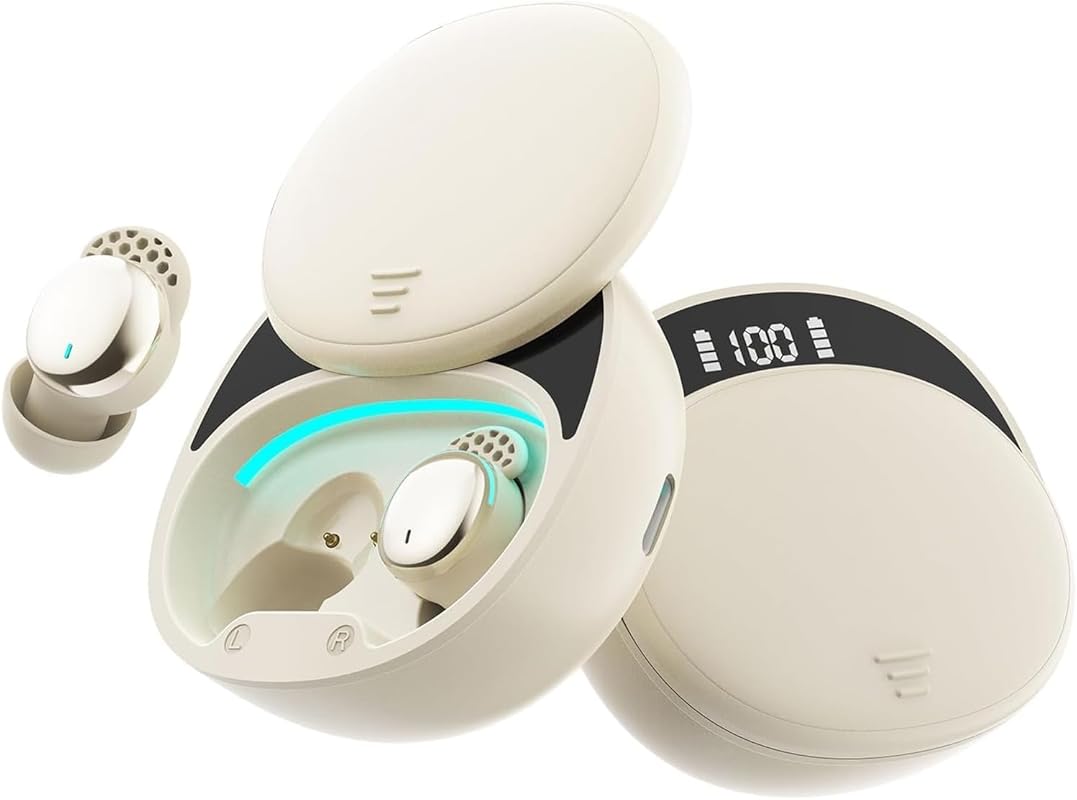 Gold Wireless Sleep Earbuds for Side Sleepers – Noise Cancelling, Slee