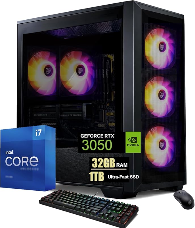 Gamer X1 PC, Intel Core i7, 32GB DDR RAM, 1TB NVMe SSD, GeForce RTX 30