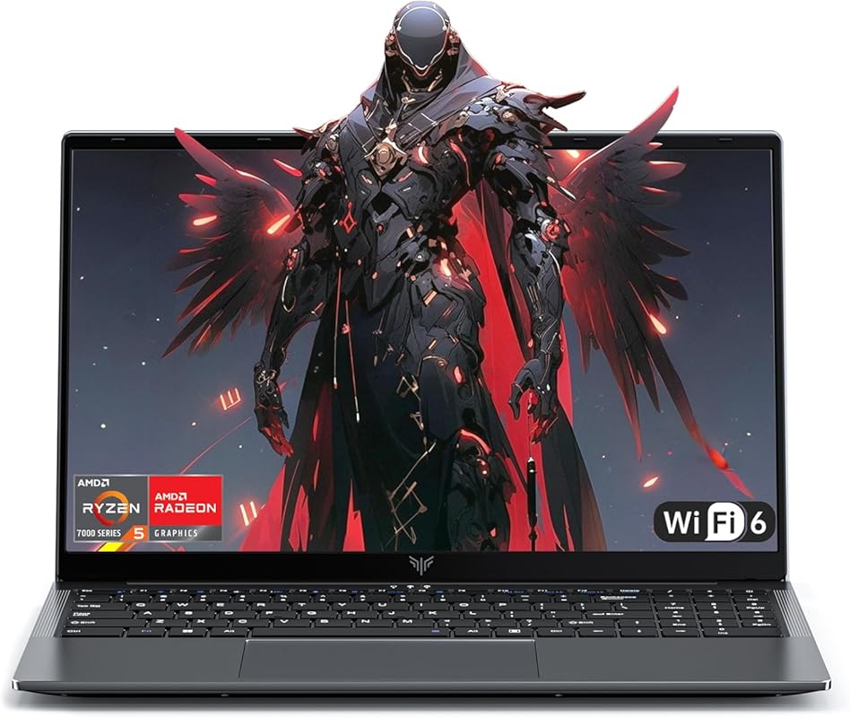 KAIGERR 2026 Laptop with Ryzen 5 7430U, 16GB RAM, 512GB SSD, 15.6" IPS