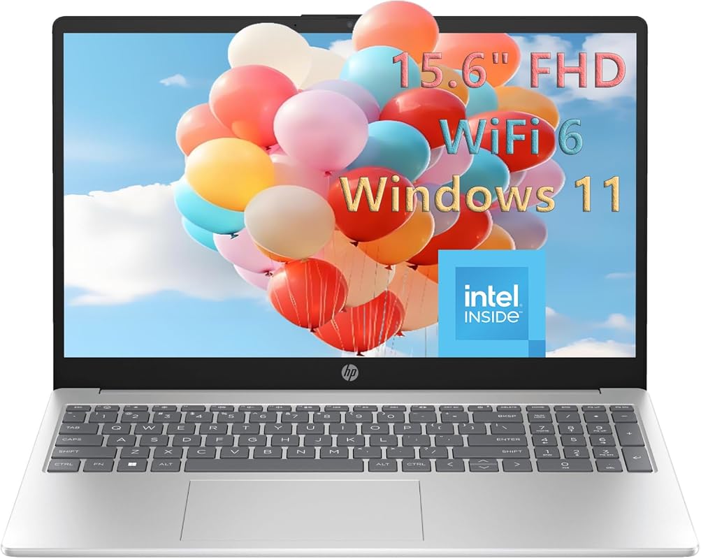 HP Laptop Intel N100, 8GB RAM, 256GB SSD, Office 365, AI-Ready, Fast C