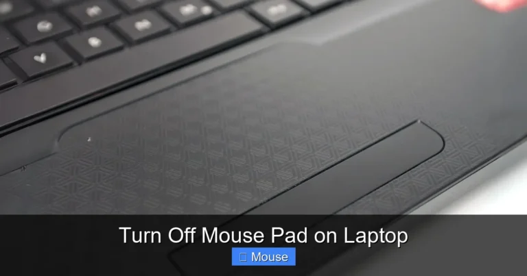Turn Off Mouse Pad on Laptop