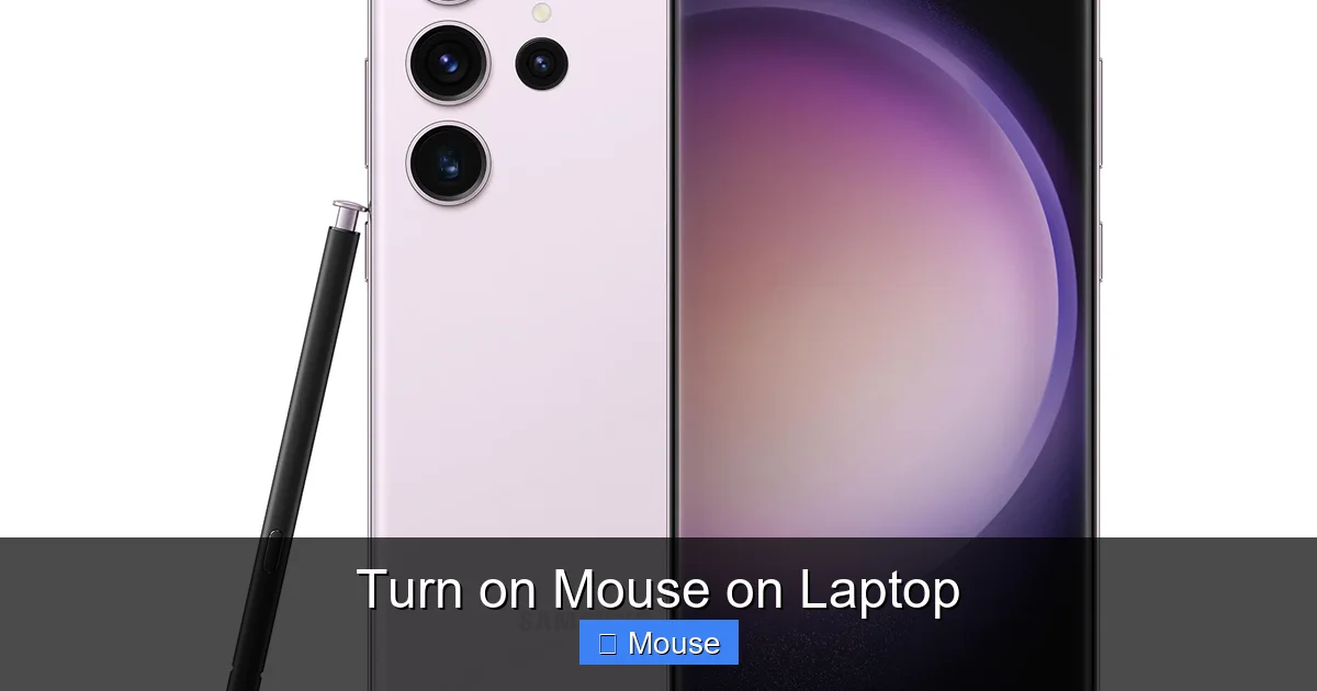 Turn on Mouse on Laptop