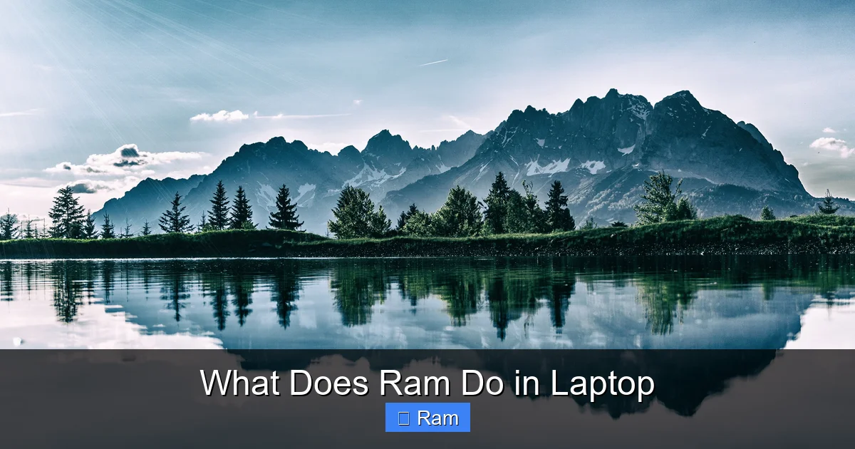 What Does Ram Do in Laptop