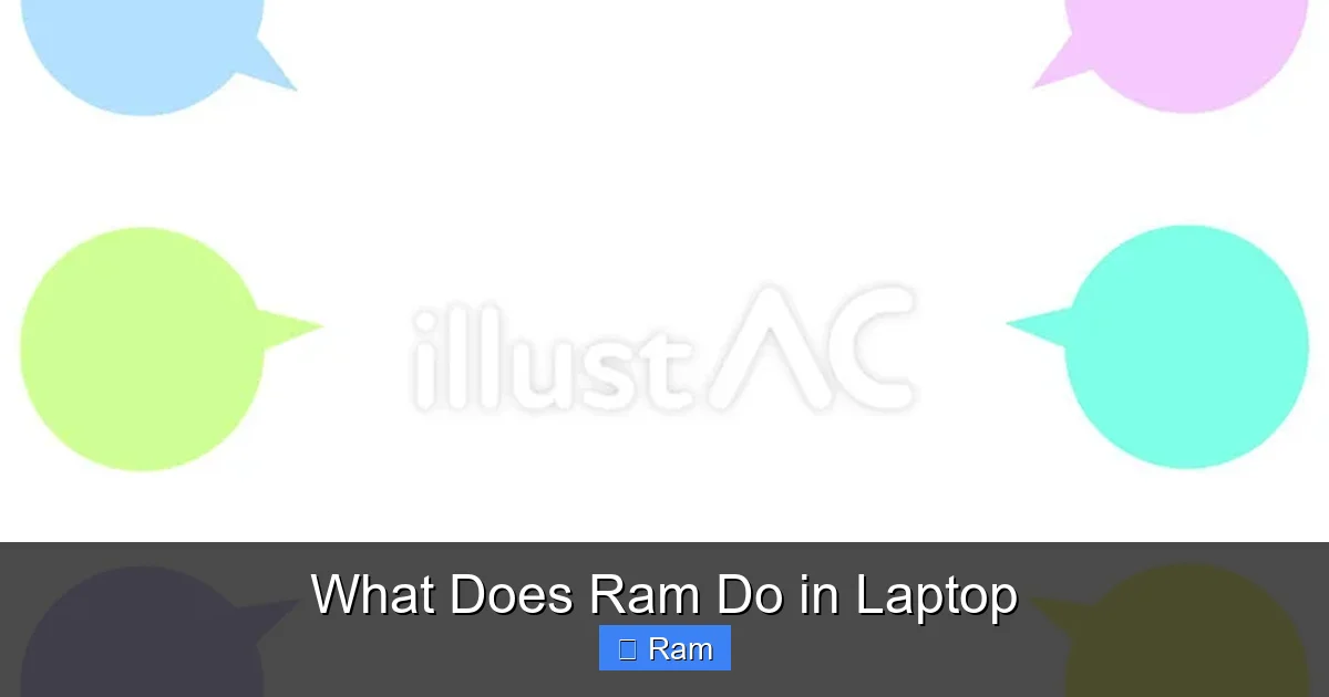 What Does Ram Do in Laptop