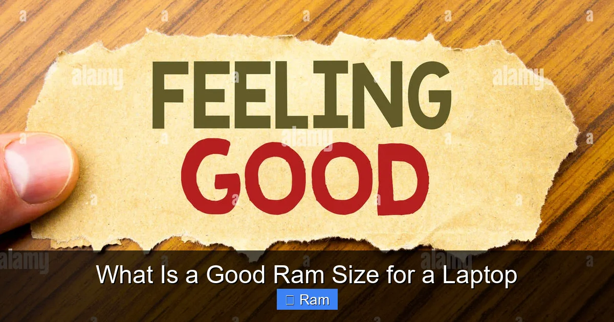 What Is a Good Ram Size for a Laptop