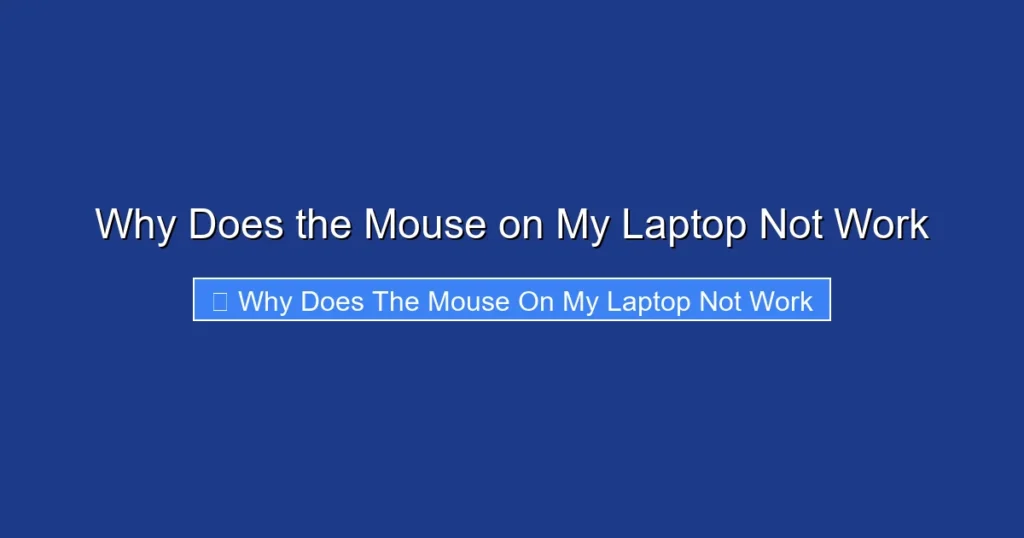 Why Does the Mouse on My Laptop Not Work