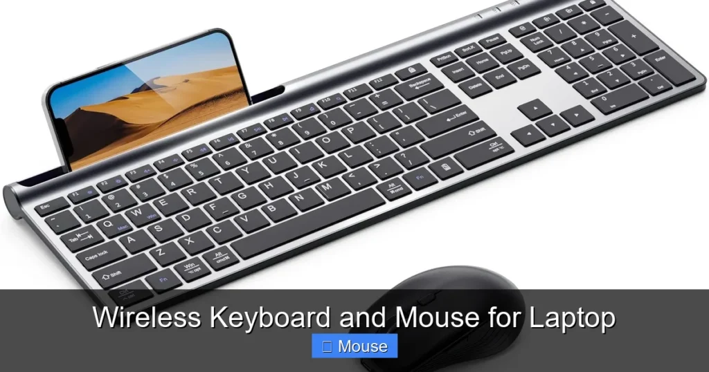 Wireless Keyboard and Mouse for Laptop