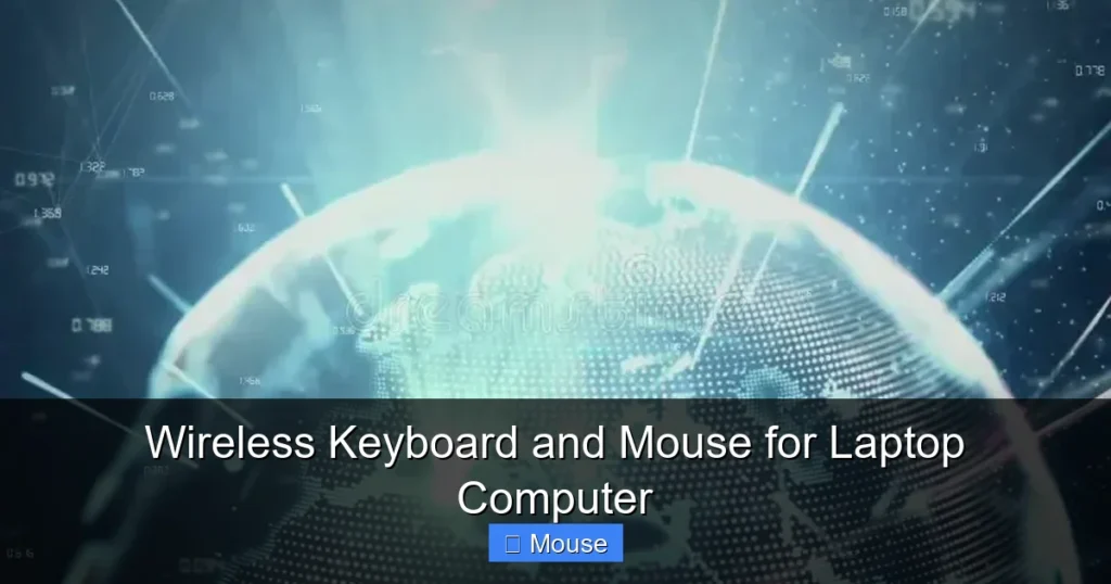 Wireless Keyboard and Mouse for Laptop Computer