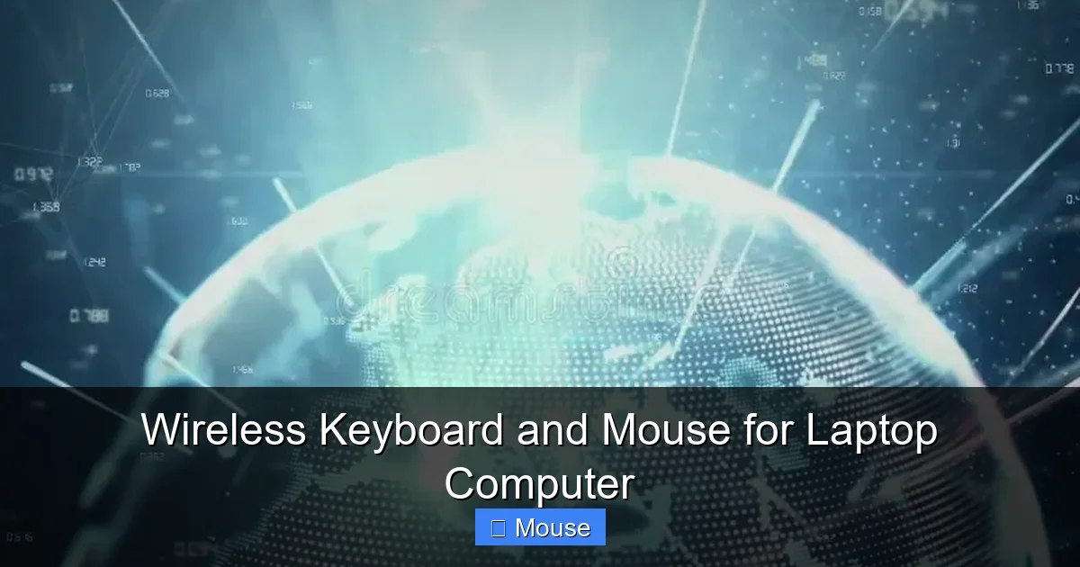 Wireless Keyboard and Mouse for Laptop Computer