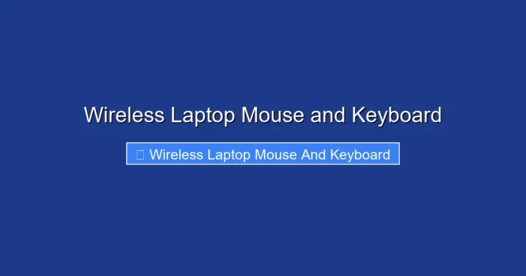 Wireless Laptop Mouse and Keyboard