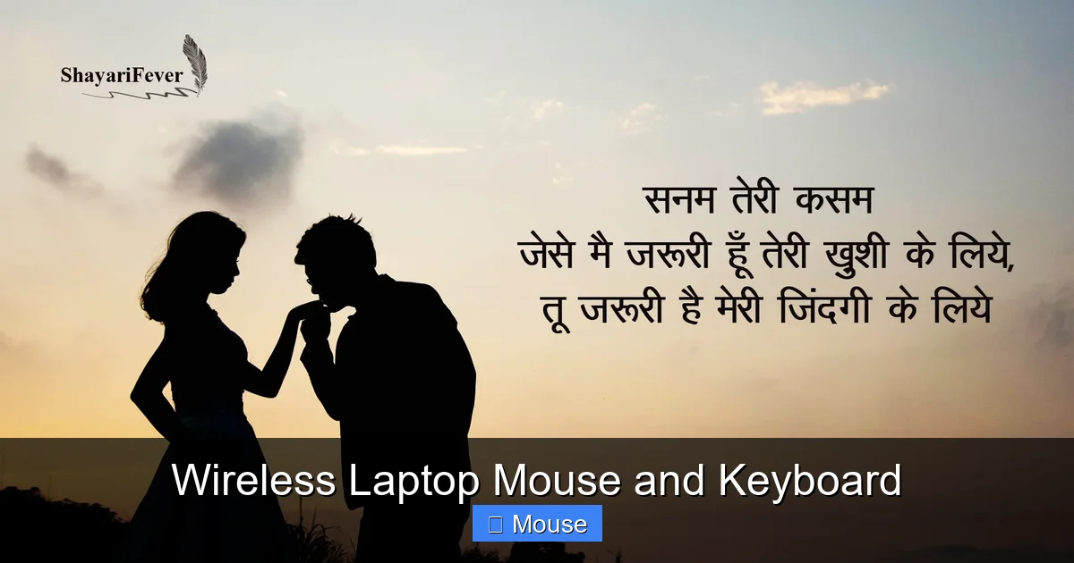 Wireless Laptop Mouse and Keyboard