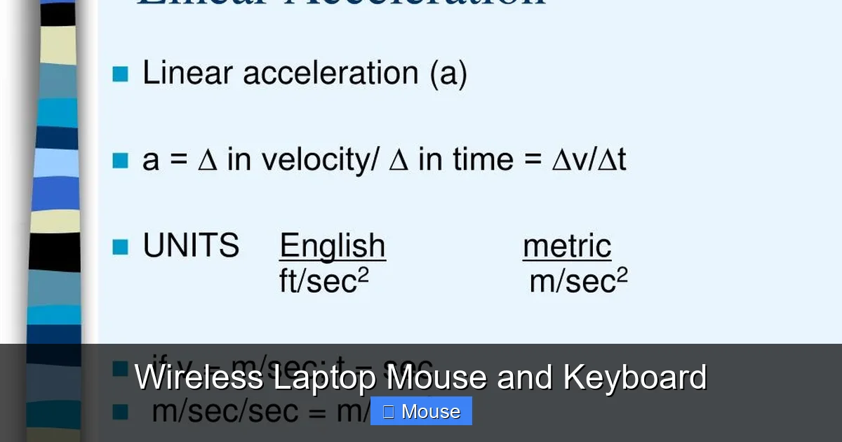 Wireless Laptop Mouse and Keyboard