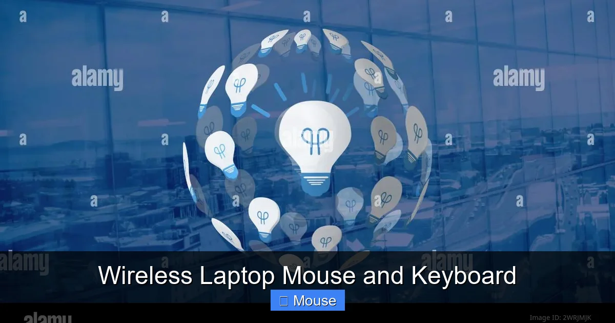 Wireless Laptop Mouse and Keyboard