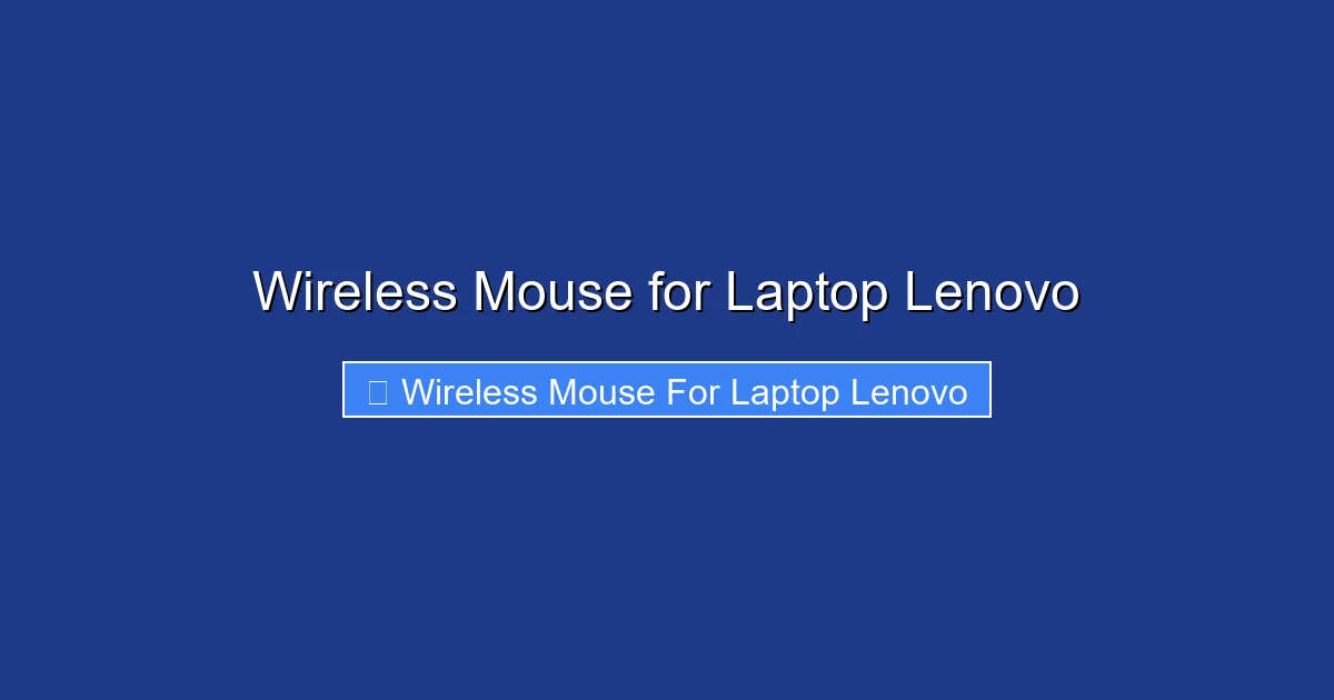Wireless Mouse for Laptop Lenovo