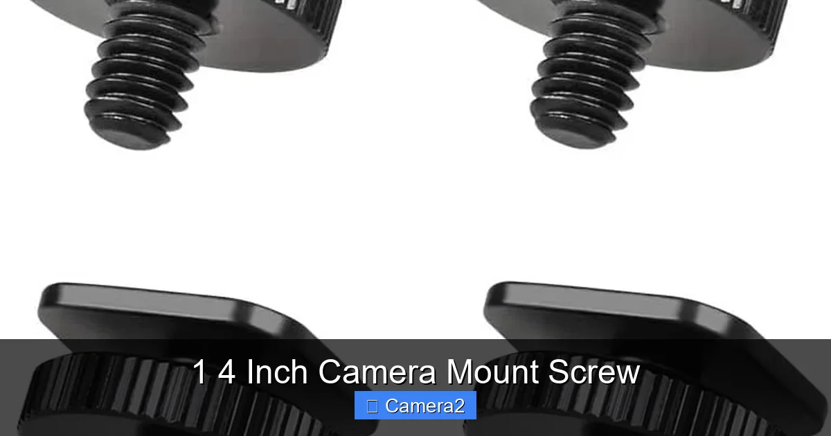 1 4 Inch Camera Mount Screw